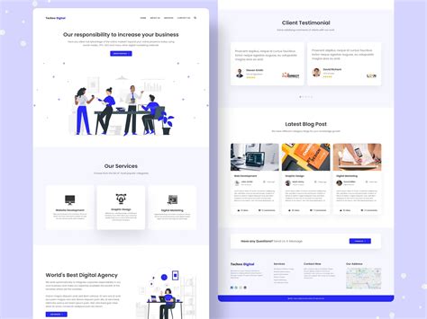 Digital Agency Landing Page Ui Design By Tanzir Fahad On Dribbble