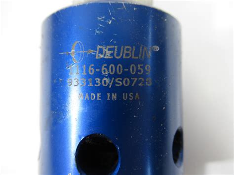 Deublin 1116 600 059 Rotary Coolant Union Rotor Connection 58 18unf