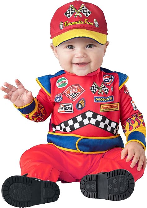 In Fashion Kids Baby Racecar Driver Costume Burnin Rubber Racing Car