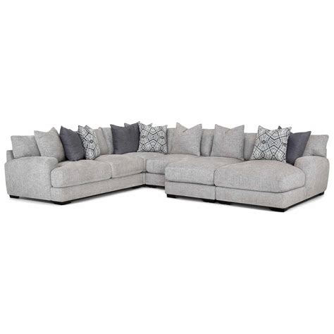 Franklin 903 90359+04+03+87+86-3932-25 L-Shaped Sectional Sofa with