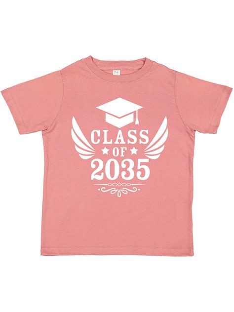 Inktastic Class Of 2035 With Graduation Cap And Wings Toddler Short