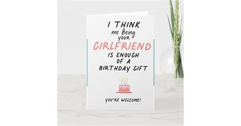 Happy Birthday Girlfriend Card Zazzle