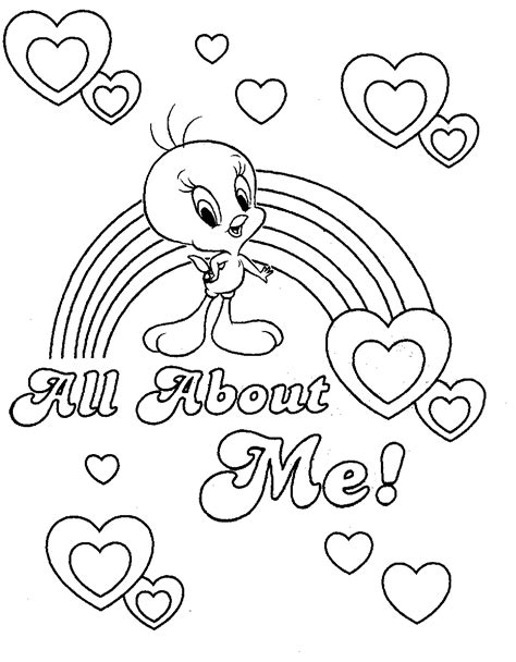 Tweety Bird Coloring Page Printable Only Coloring Page Coloring Home