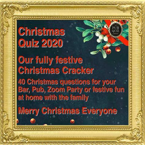 Christmas Quiz 2020 2 Halves Christmas 2020