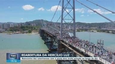 NSC Notícias SC Ponte Hercílio Luz em Florianópolis é