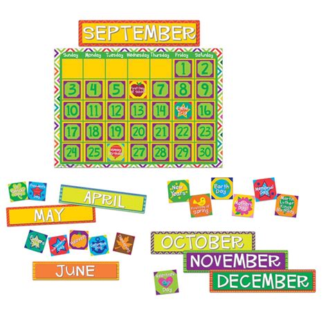 A Sharp Bunch Calendar Bulletin Board Sets Eureka Eu 847545 73168360422