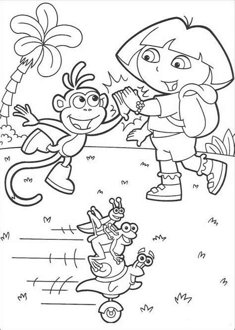 Kids N Coloring Page Dora The Explorer Dora The Explorer