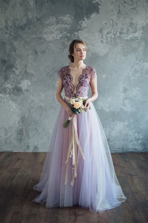 Lilac And Lavender Wedding Dresses Southbound Bride