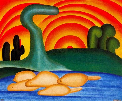 O Sol Poente Tarsila Do Amaral