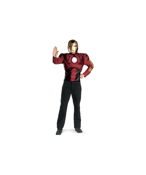 Iron Man Muscle Adult Costume Men Superhero Costumes