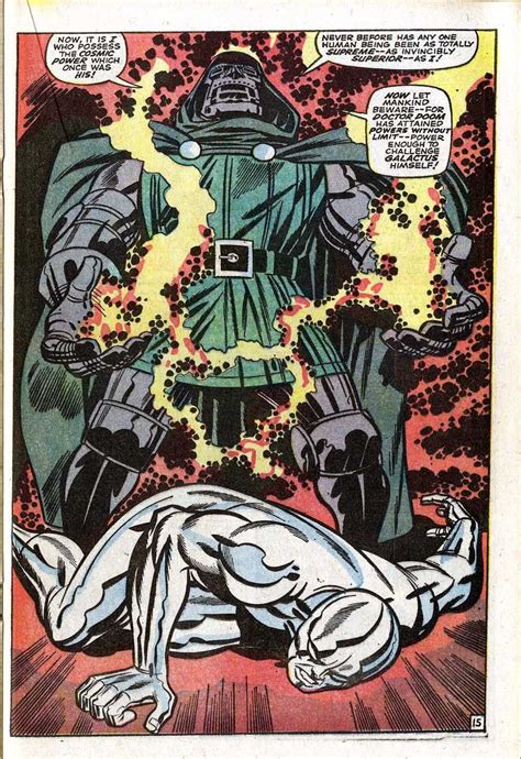 Dr Doom And The Silver Surfer Jack Kirby Art Comic Books Art Jack