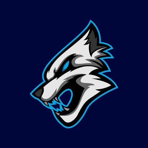 Premium Vector Wolf Head Esport Mascot Logo