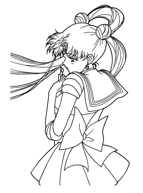 Coloring Pages Sailor Moon Animated Images S Pictures