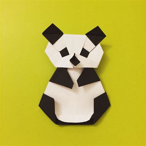 Origami Panda Bear Diy By Tania Ishii Оригами Детское творчество Свинки