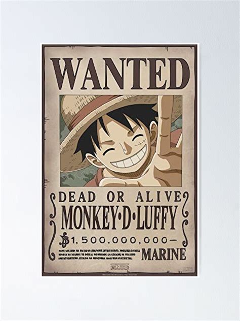 Luffy Wanted Poster Poster For Sale By Jvlius Redbubble