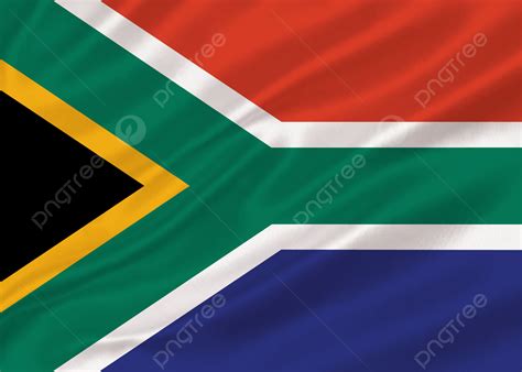 Waving South Africa Flag Background South Africa Flag Flag Background