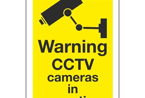 Warning Cctv Cameras In Operation Linden Signs And Print