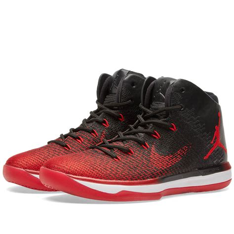 Nike Air Jordan Xxxi Black University Red And White End