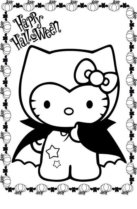 Hello Kitty Jak Wampir Wallpaper Kolorowanki Do Druku