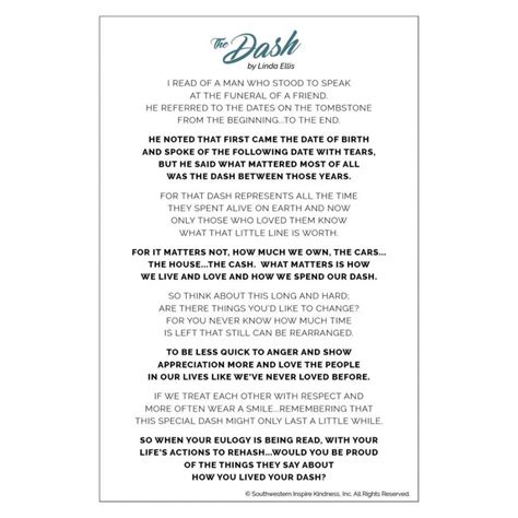 The Dash Poem Free Printable Free Printable A Z