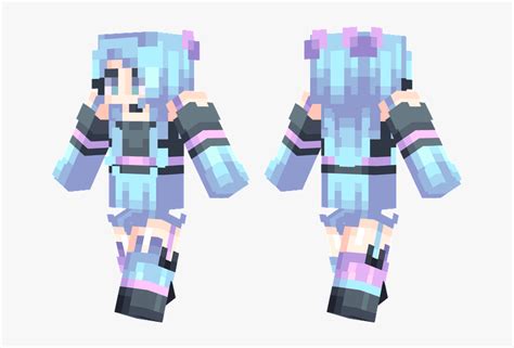 Pastel Blue Girl Minecraft Skin Hd Png Download Transparent Png