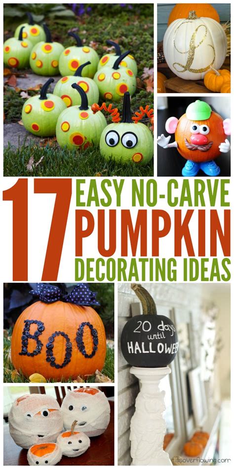 17 Creative No Carve Pumpkin Decorating Ideas