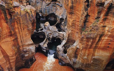 Wallpaper Landscape Water Rock Nature River Cave Erosion