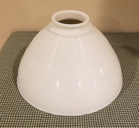 Vintage White Milk Glass Torchiere Diffuser Lamp Shade Etsy White
