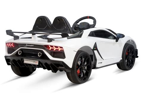 Voiture électrique Enfant Lamborghini Aventador Svj 12v Blanc 2 Mo