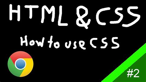 Html And Css How To Use Css Tutorial 2 Youtube