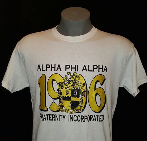 Alpha Phi Alpha 1906 T Shirt Alpha Phi Alpha Phi Alpha Alpha Fraternity
