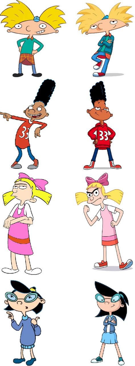Some Hey Arnold Characters Then And Now By Dlee1293847 On Deviantart Hey Arnold Characters