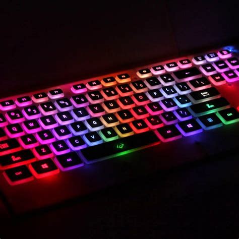 Illuminated Gaming Keyboard Gadget Flow