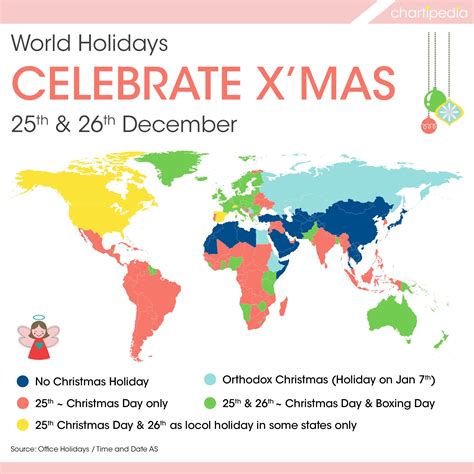 Christmas Holiday World Map
