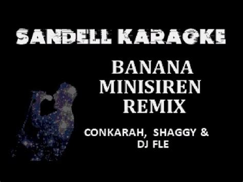 Conkarah Shaggy Dj Fle Banana Minisiren Remix Karaoke Youtube