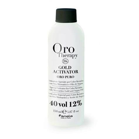 Oro Therapy Oxydant Crème Gold Activator 40 Vol 12 150 Ml Prix