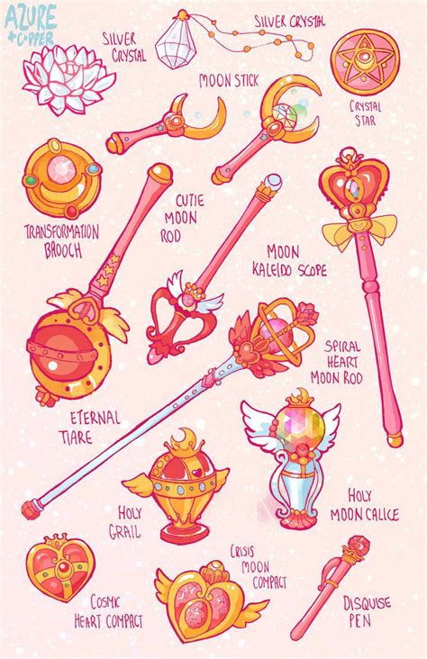 Neo Sailor Moon Weapons By Azure And Copper On Deviantart Artofit