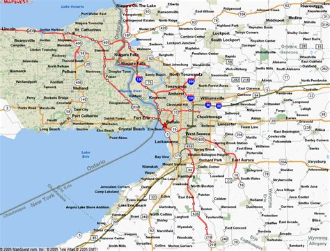 Buffalo Map Travelsfinderscom
