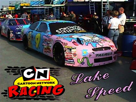 The long straightaway on either side of the huge, banked, sweeping turns allows the cars to carry incredible it's fun to test cars for their top speed, but racing at 230 mph isn't safe or even physically tenable over the course of a long race. NASCAR Racing Champions Blog: Lake Speed #9 Cartoon ...