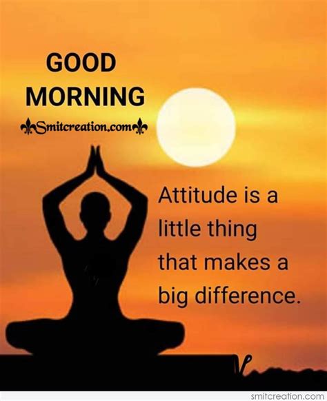 Good Morning Thought On Attitude