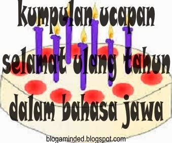 Kata Ucapan Selamat Ulang Tahun Dalam Bahasa Jawa