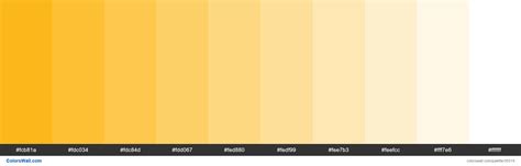 Tints Xkcd Color Yellow Orange Fcb001 Hex Colors Palette Colorswall