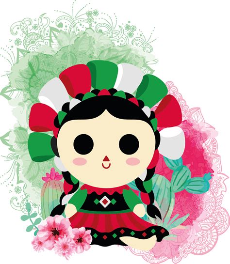 muneca mexicana svg