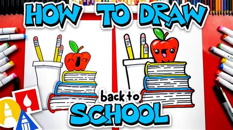 We have or have read each and every book on this list. Back To School! How To Draw A Stack Of Books - Art For ...