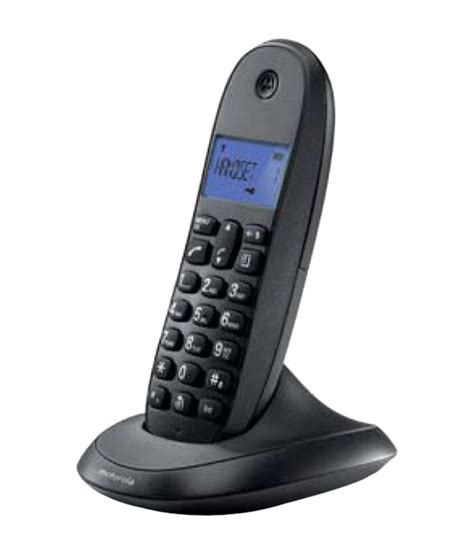 Buy Motorola C1001lbi Cordless Landline Phone Black Online At Best