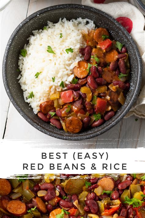 Sep 20, 2016 · while the beans are cooking, prepare rice according to package directions. Easy Red Beans and Rice Recipe #ASpicyPerspective #rice #beans #southern #glutenfree #comfo ...