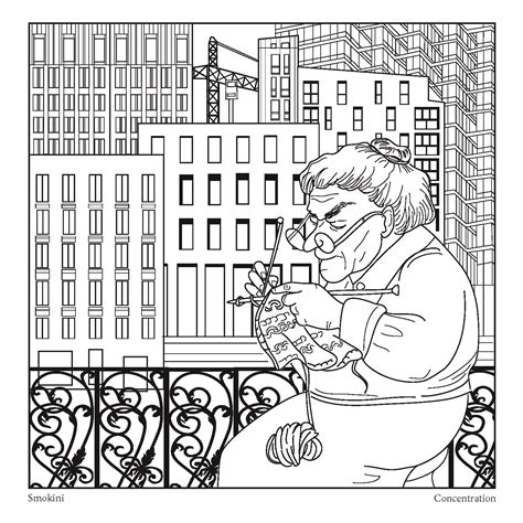Pin on Adult Coloring Book - Urban Stories