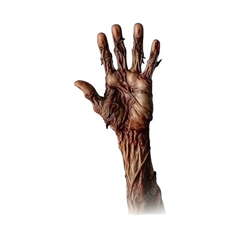 Realistic Zombie Hand Down Dead Hand Defeated Copyspace Png