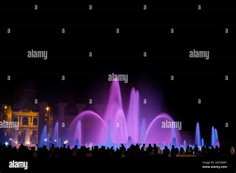 The Famous Magic Fountain In Barcelona Spain Stock Photo Alamy