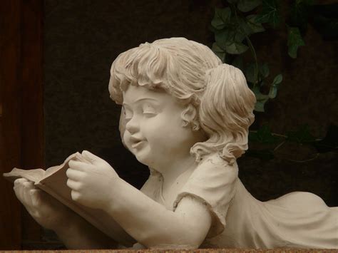 Free Images Book Read Girl White Monument Statue Art Head Carving Mythology Stone